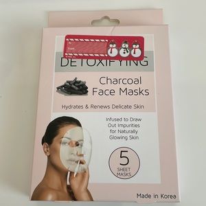 Precision Beauty charcoal face masks - 5 sheet masks